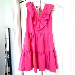 Unknown Brand, Colorful Pink Dress, Open Back
